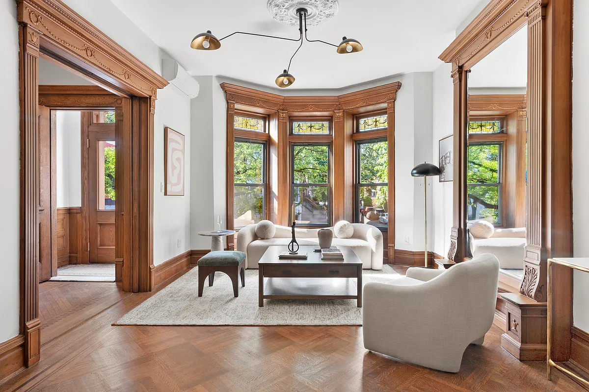 parlor with pier mirror