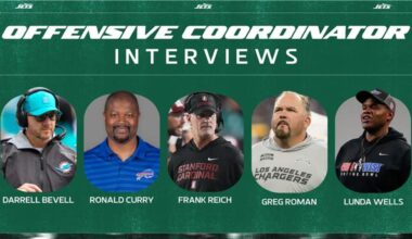 Jets Complete First Round of Interviews for Offensive Coordinator Position