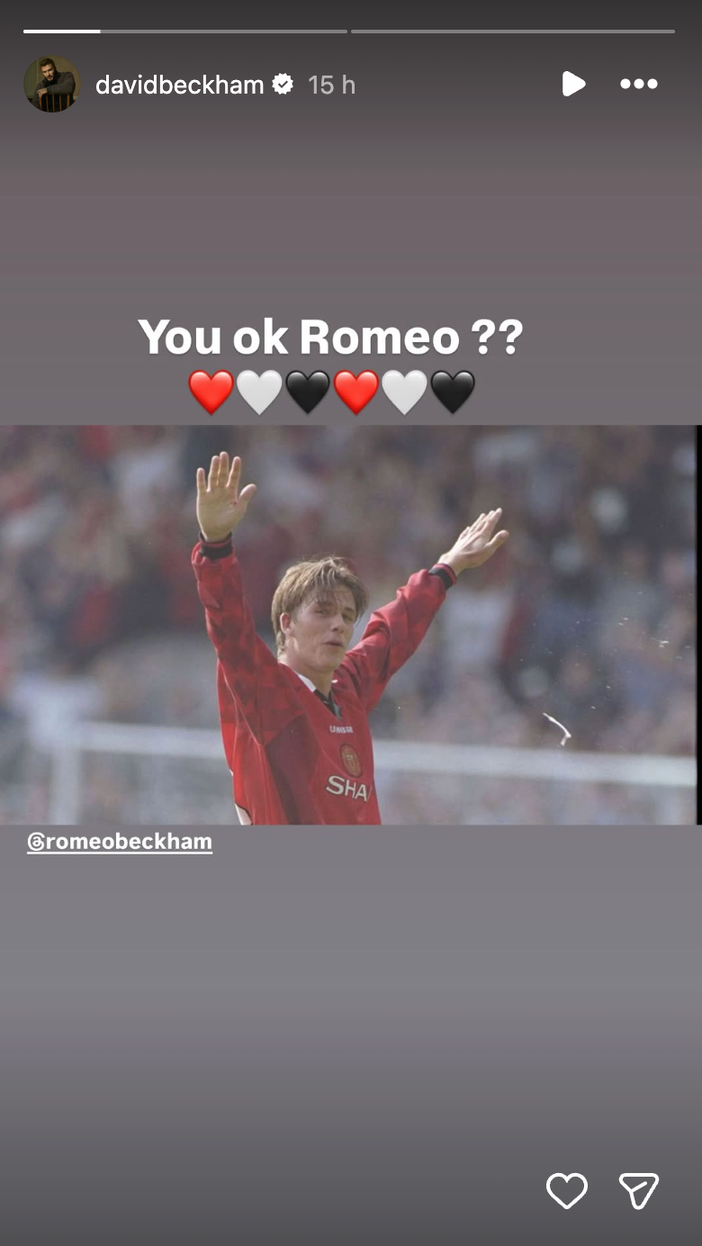 David and Romeo Beckham's pointed social media interaction, following Brooklyn statement david and romeo beckham's pointed social media interaction, following brooklyn statement
