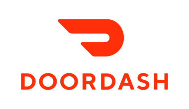 DoorDash logo for newsrooms