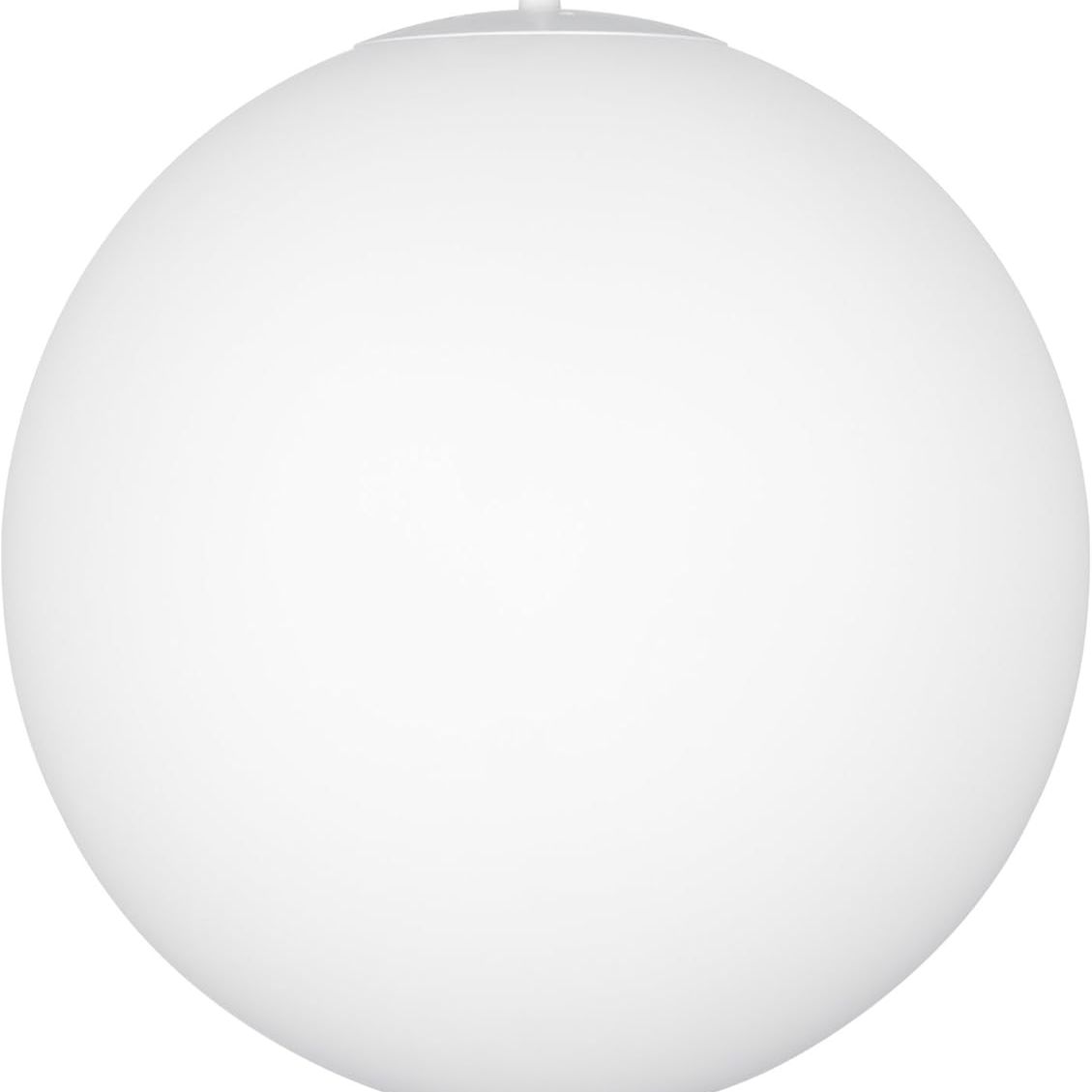 Kira Home Ceres 12" Mid-Century Modern Hanging Orb Pendant Light With Smooth Matte White Frosted Diffuser, White Finish