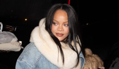 Rihanna Wears an All-Denim Look With Bold Print Heels in NYC