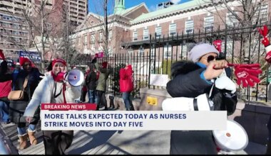 News 12 | Brooklyn | NYC nurses strike enters Day 5 as talks expected to continue 