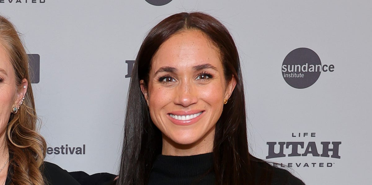 Meghan Markle Wears All Black Ensemble to the Premiere of 'Cookie Queens'