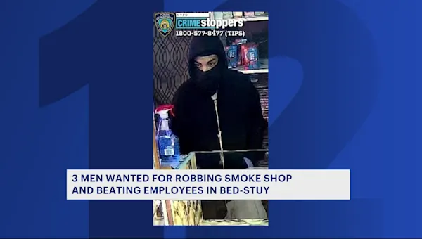 3 men wanted for robbing Bed-Stuy smoke shop, beating employees