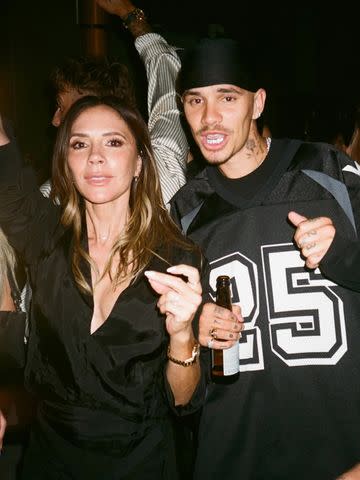 Romeo Beckham/Instagram Victoria Beckham with son Romeo