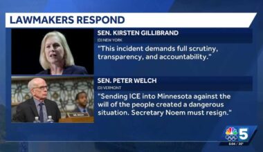 Vermont, New York lawmakers react to Minneapolis shooting