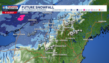 Winter storm to bring several inches of snow to Vermont, New York