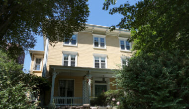 yellow clapboard house