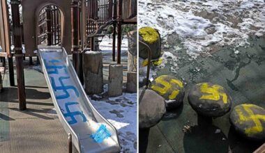 Cops arrest two teens for drawing dozens of swastikas  all over playground in heavily Jewish NYC neighborhood