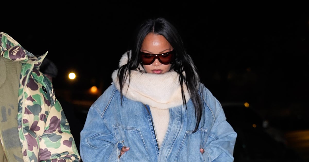 Rihanna & A$AP Rocky Do His-and-Hers Double Denim in New York