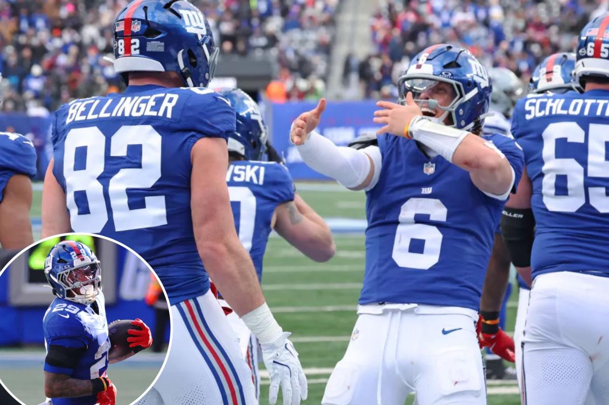 Giants end season with second straight win to worsen draft position