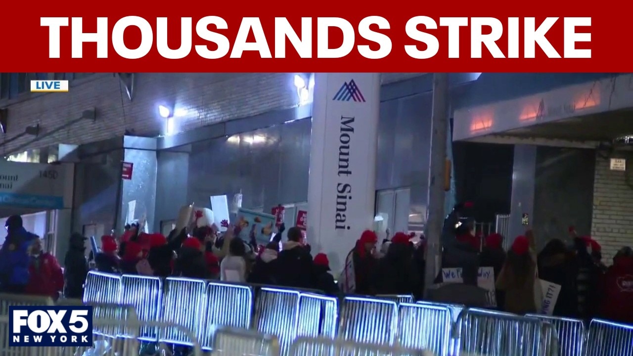 Thousands of nurses on strike Monday morning