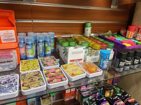 Investigators from New York's Office of Cannabis Management shut down an illegal smoke shop on Parson Boulevard in Flushing. 
