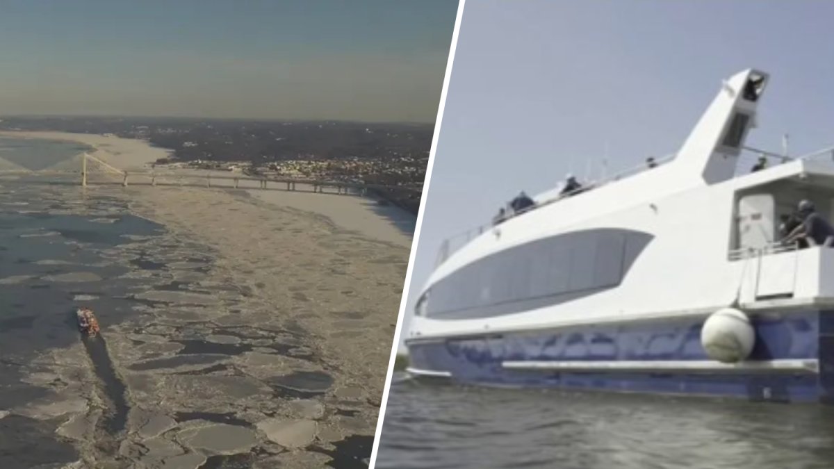 Ferry service impacted because of ice on Hudson River – NBC New York