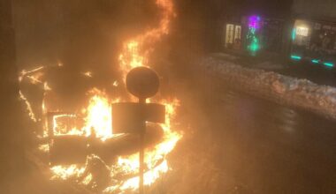 A Parked Van Went Up in Flames on Manhattan Avenue