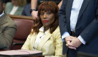 Former NYC Mayor Eric Adam's Chief of Staff Ingrid Lewis-Martin appears for arraignment on corruption charges in Manhattan criminal court, Aug. 21, 2025, in New York. (Steven Hirsch/New York Post via AP, Pool, File)