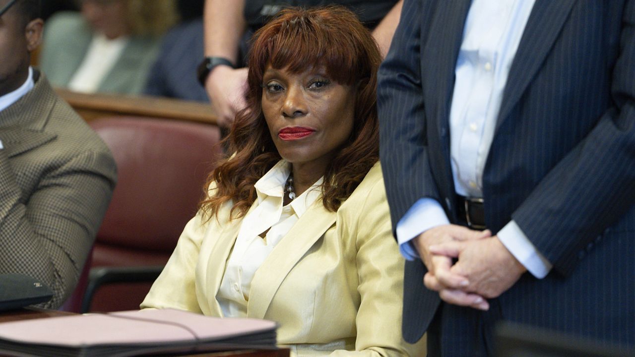 Former NYC Mayor Eric Adam's Chief of Staff Ingrid Lewis-Martin appears for arraignment on corruption charges in Manhattan criminal court, Aug. 21, 2025, in New York. (Steven Hirsch/New York Post via AP, Pool, File)