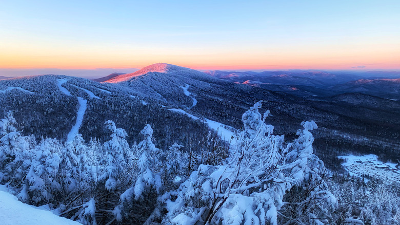 Aerial view of Killington Ski Resort in Vermont