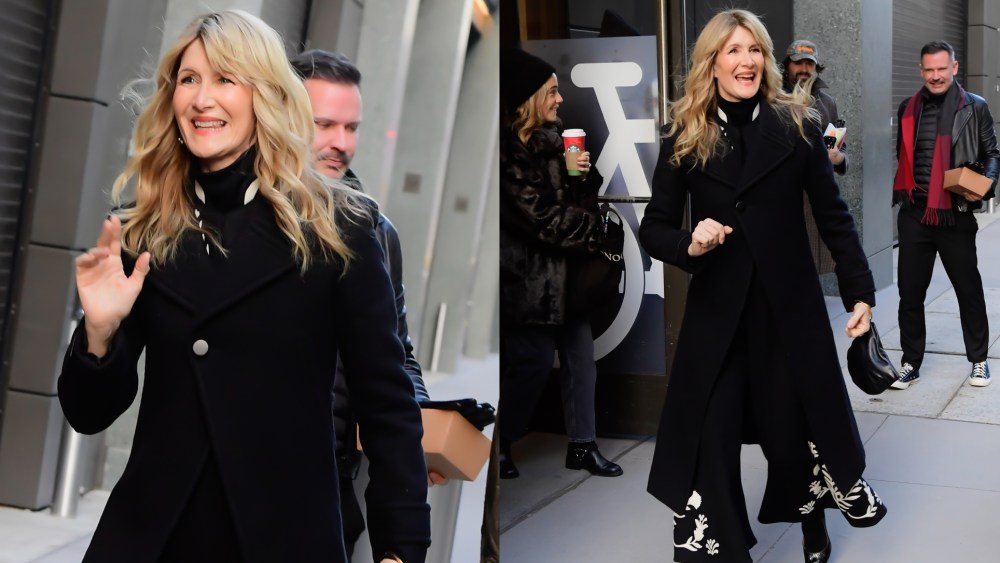 Laura Dern wears Loro Piana in New York City.
