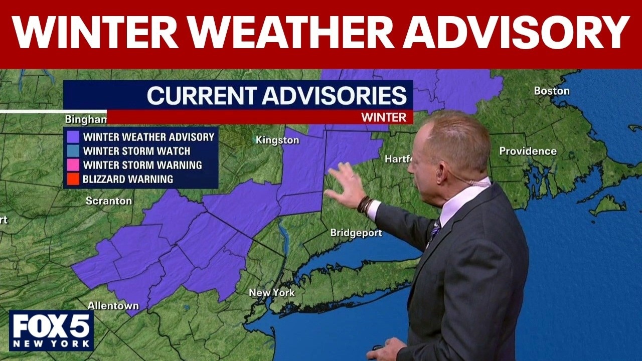 Winter weather advisory for parts of NY, NJ