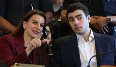 Luigi Mangione appears in Manhattan Criminal Court for an evidence hearing on Friday, Dec. 12, 2025. (William Farrington /New York Post via AP, Pool)