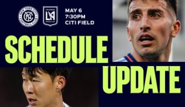 New York City FC vs. Los Angeles Football Club Rescheduled for May 6 at Citi Field