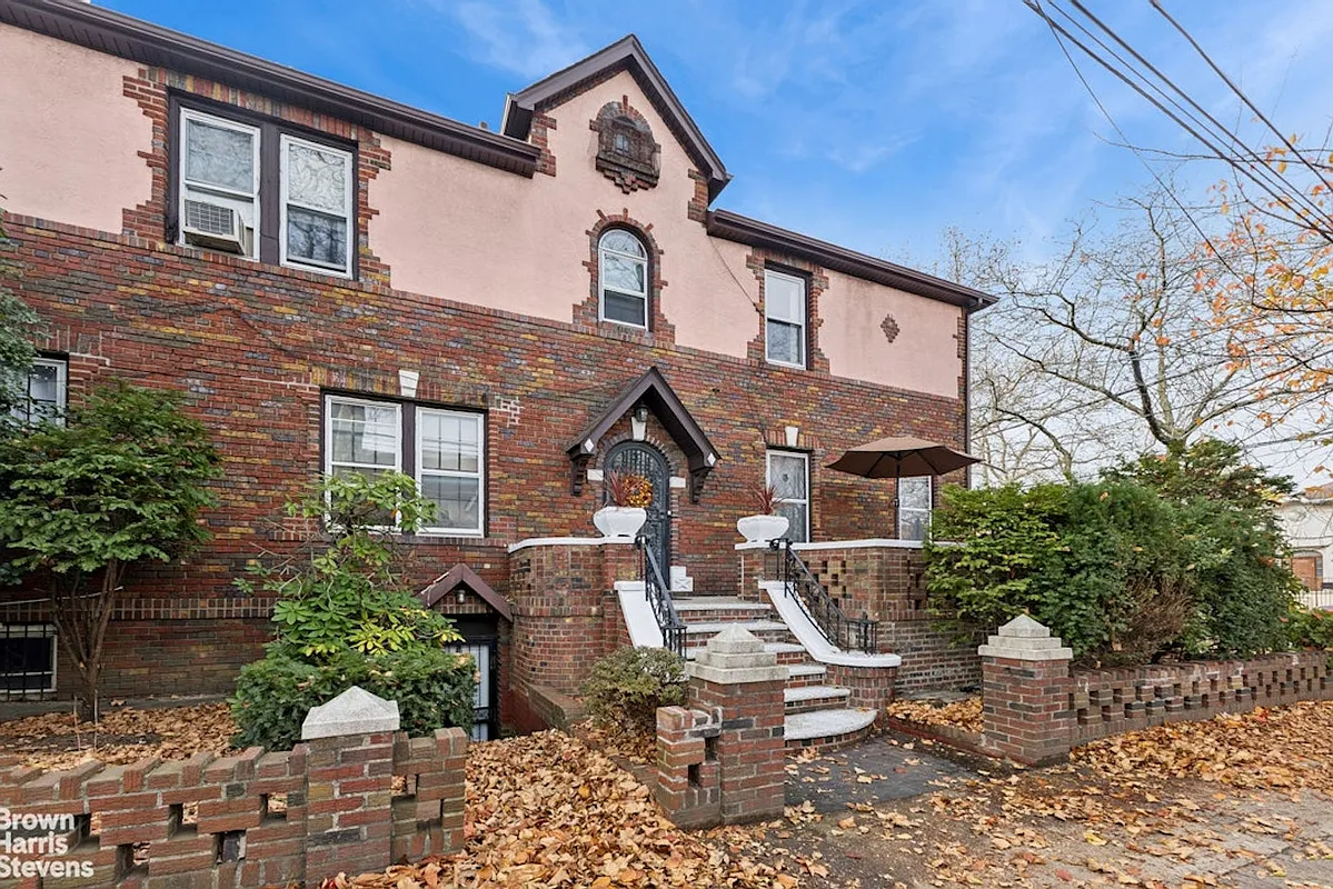single family home with brick and stucco