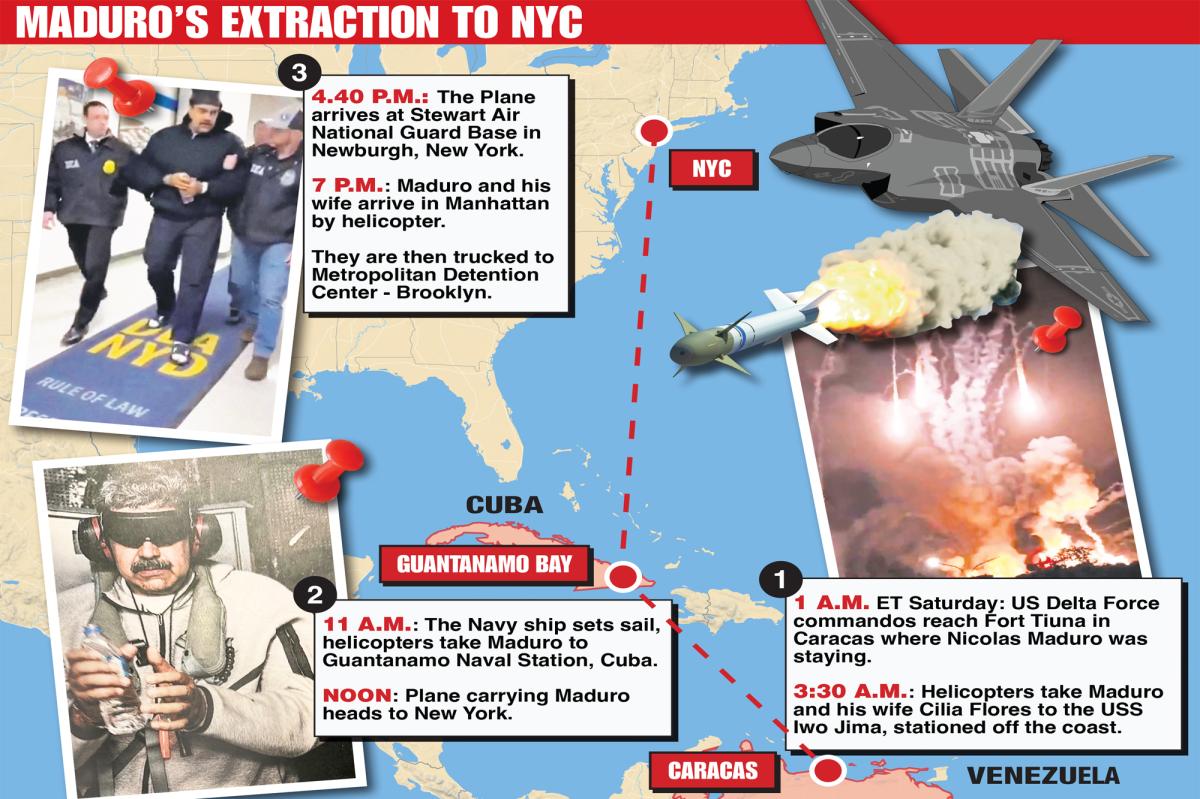 Maduro's path to justice: From Venezuela compound to NYC jail
