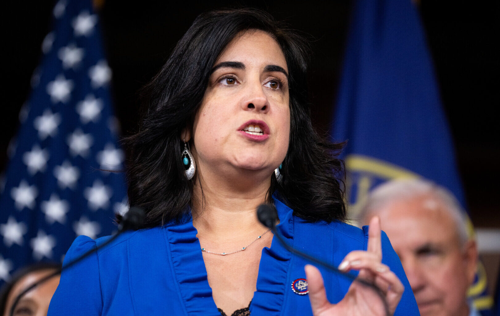 New York Rep. Nicole Malliotakis speaks during a news conference last year.