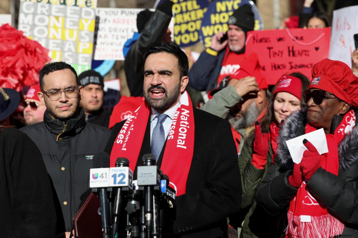 Mayor Mamdani just joined the nurses' picket line against HIMSELF