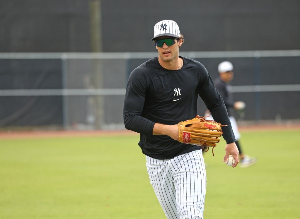 New York Yankees Spencer Jones during Spring Training in Tampa, Florida.