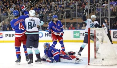 Rangers blow early lead in embarrassing loss to Kraken