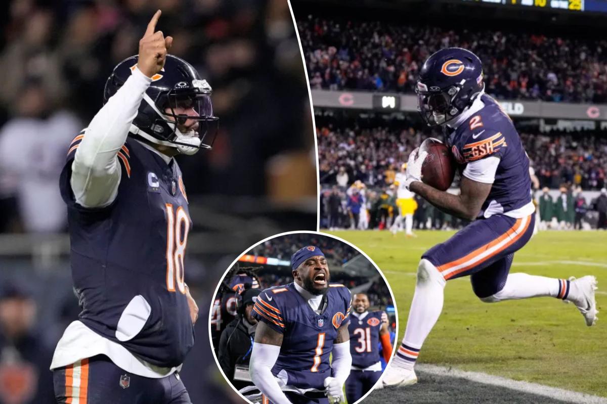 Bears orchestrate major 18-point comeback in wild-card win over Packers