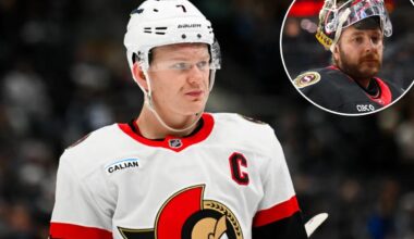 Senators' Brady Tkachuk slams 'bulls--t' Linus Ullmark's rumors