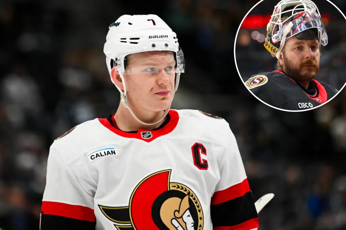 Senators' Brady Tkachuk slams 'bulls--t' Linus Ullmark's rumors