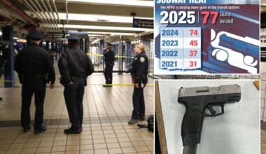 Exclusive | Number of guns seized in subways jumps as cops flood underground: NYPD