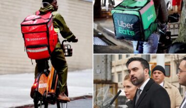 DoorDash, Uber Eats erased $550M in delivery worker tips in NYC, Mamdani administration alleges