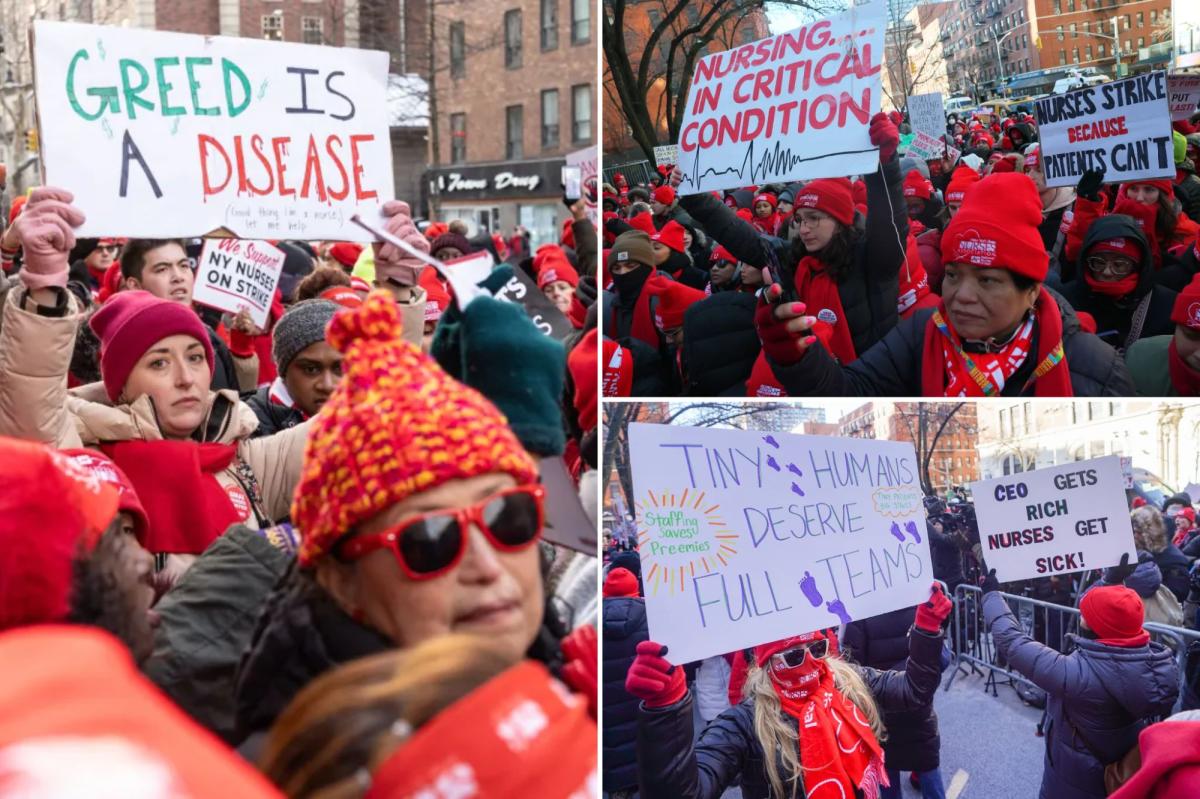 Nurses and NYC hospitals head back to bargaining table but strike rages on for now