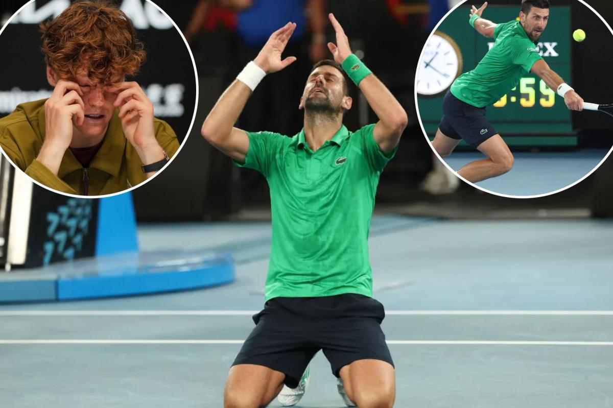 Novak Djokovic stuns Jannik Sinner in epic Australian Open semifinal