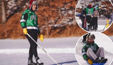 Islanders' pond hockey outing the latest example of tight-knit vibes