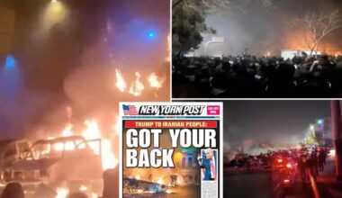 Iran warns US troops and Israel will be targets if America strikes over protests as death toll rises