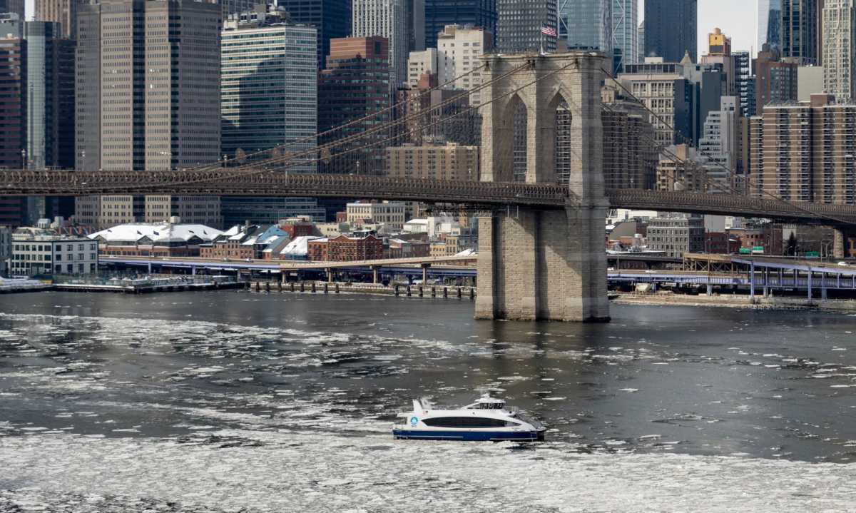 NYC Ferry system suspended again on Wednesday due to icy conditions; Staten Island Ferry up and running