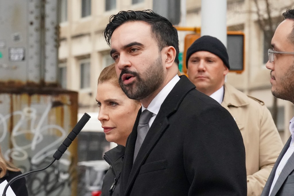 NYC Mayor Zohran Mamdani speaking to the press.