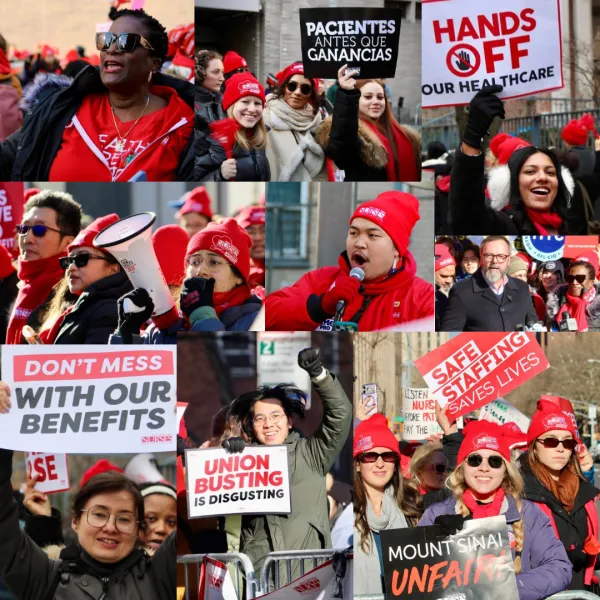 NYC Labor Stands with Striking NYSNA Nurses!