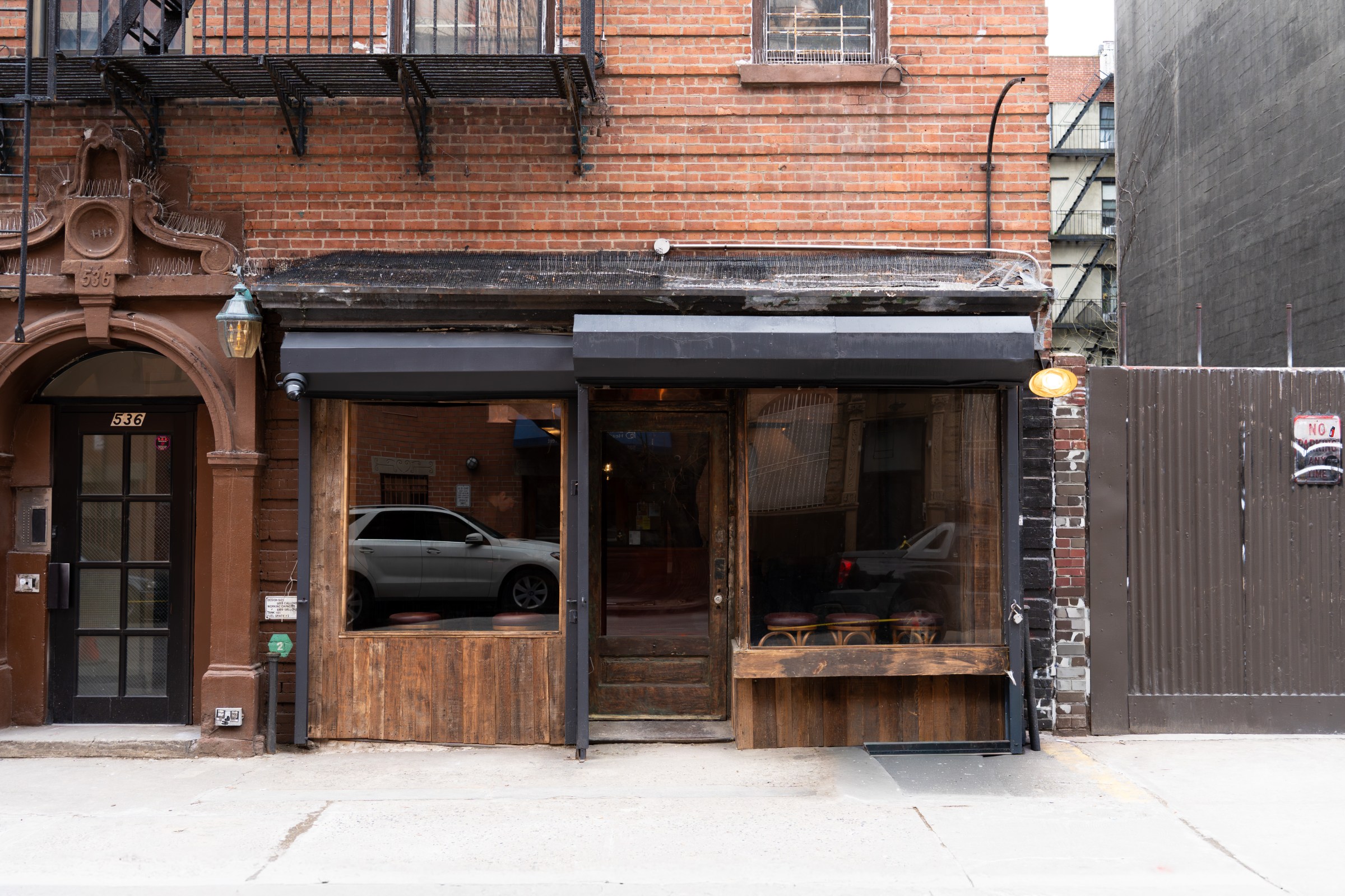 The exterior of Odo East Village.