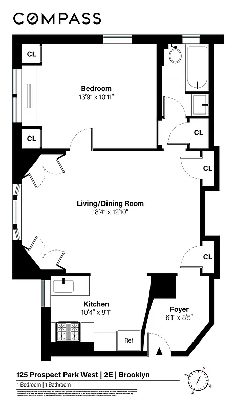 floorplan showing kitchen open to the living room