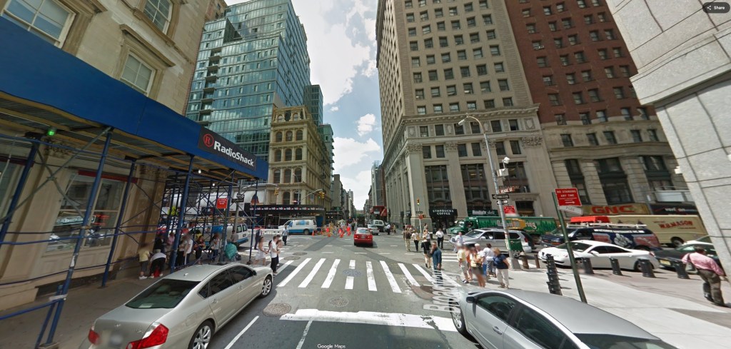 Pictured: GV of Broadway and Reade Street 