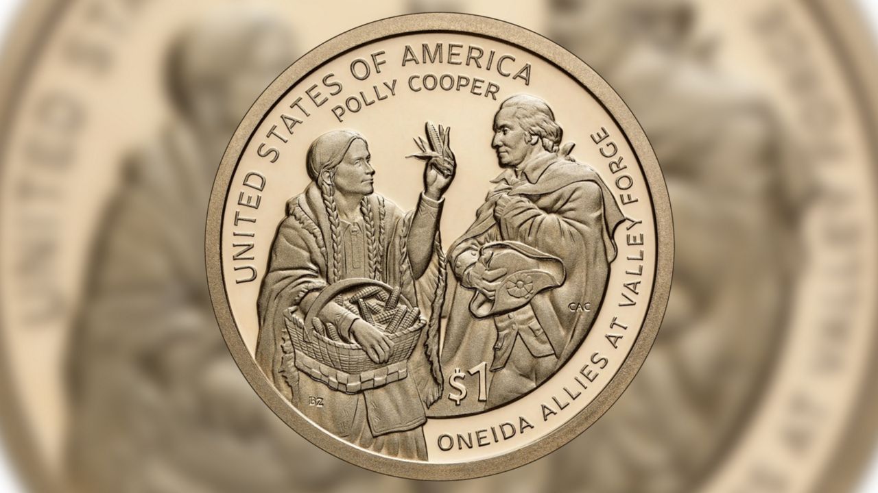 polly cooper one-dollar coin