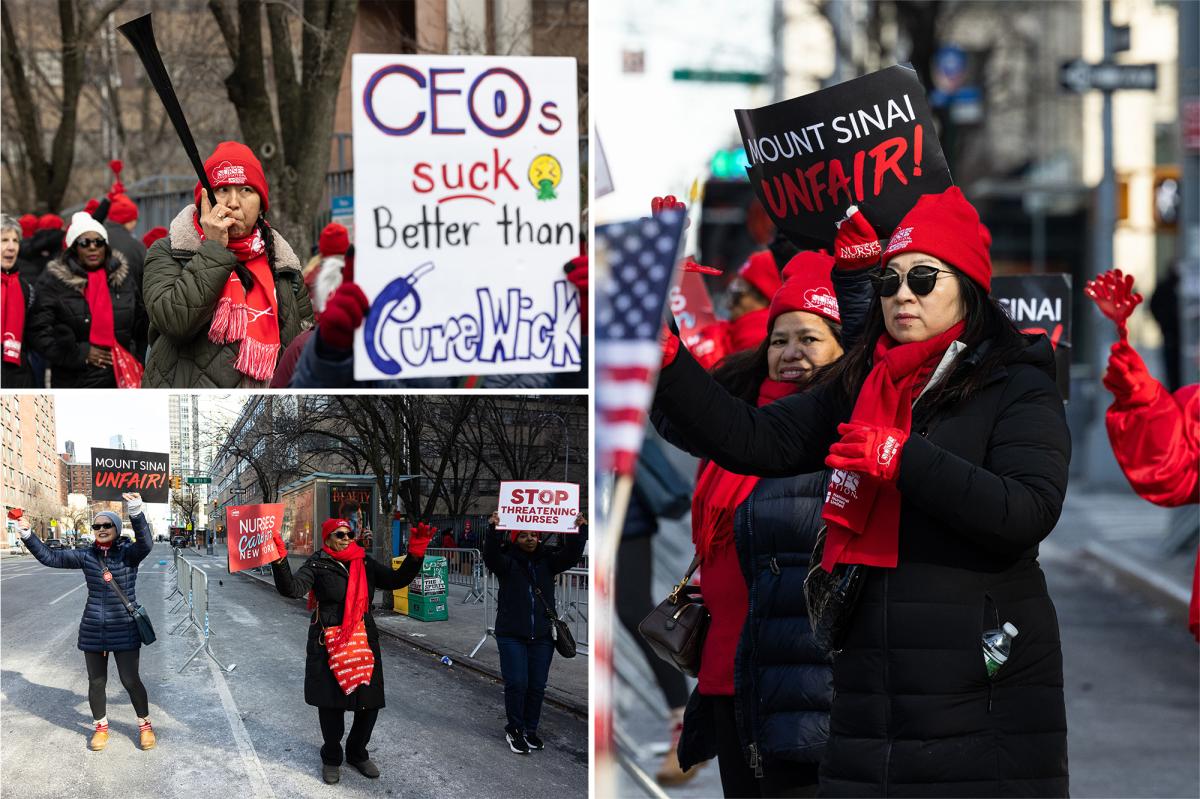 NYC nurses union lowers demand for raises in 2nd week of strike